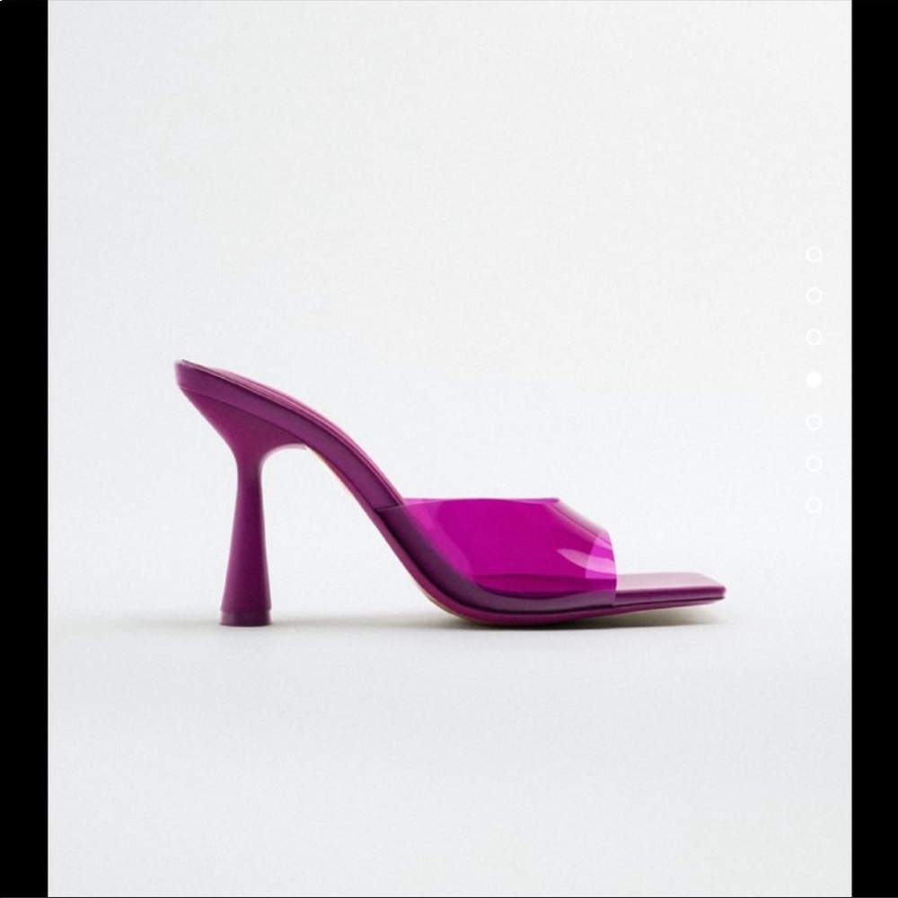 Zara high heels vinyl sandals
